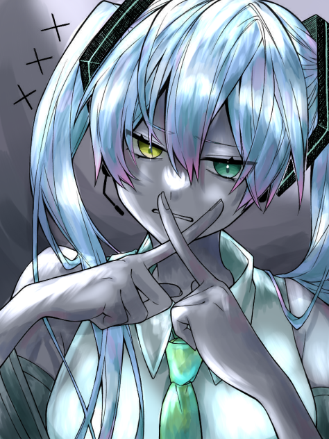 【初挑戦】ノイズでフリー線画塗ってみました。【初音ミク】