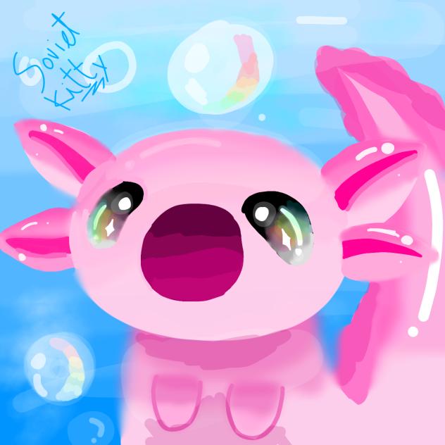 Cute axolotl