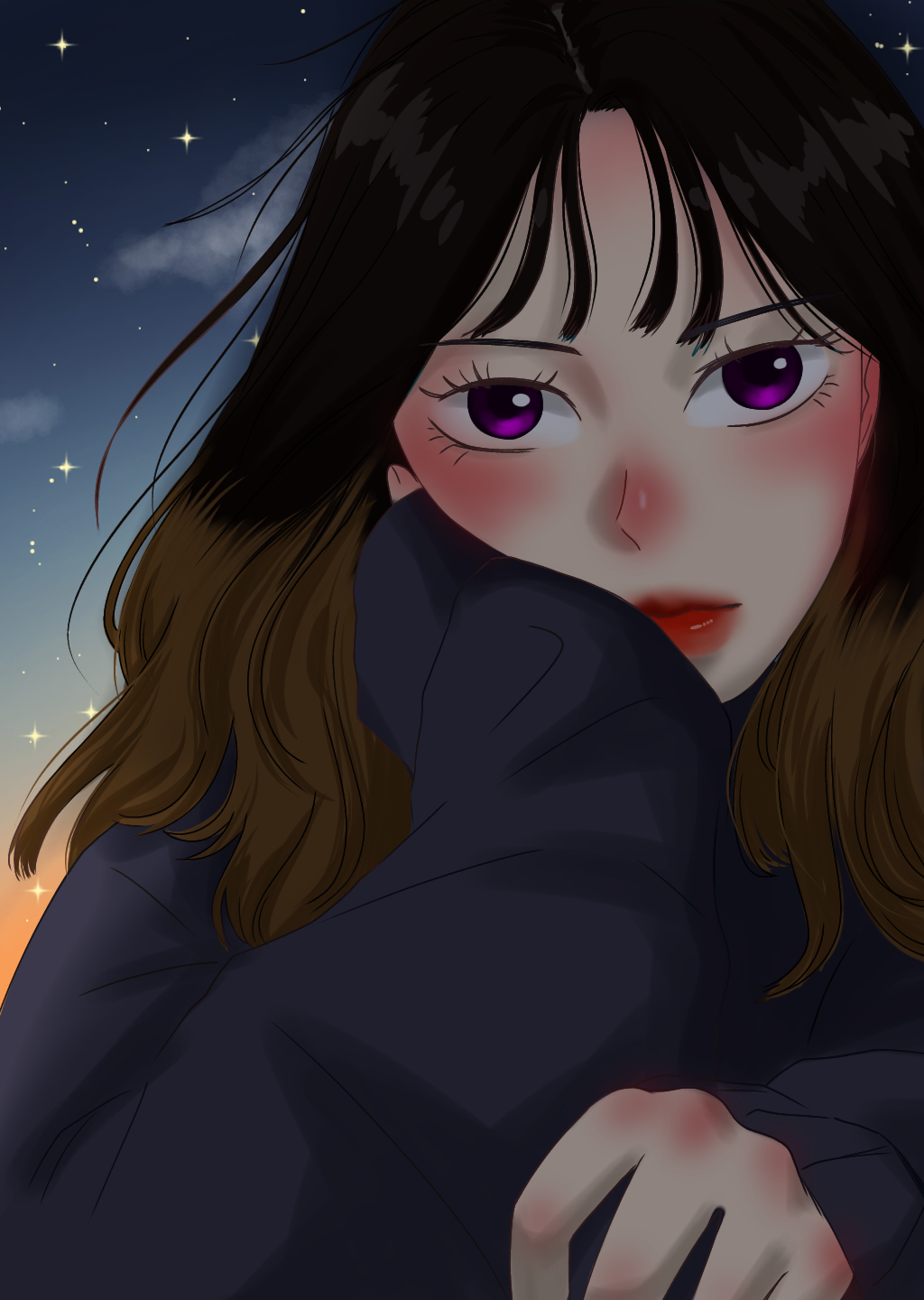 gỉl côl - ibisPaint