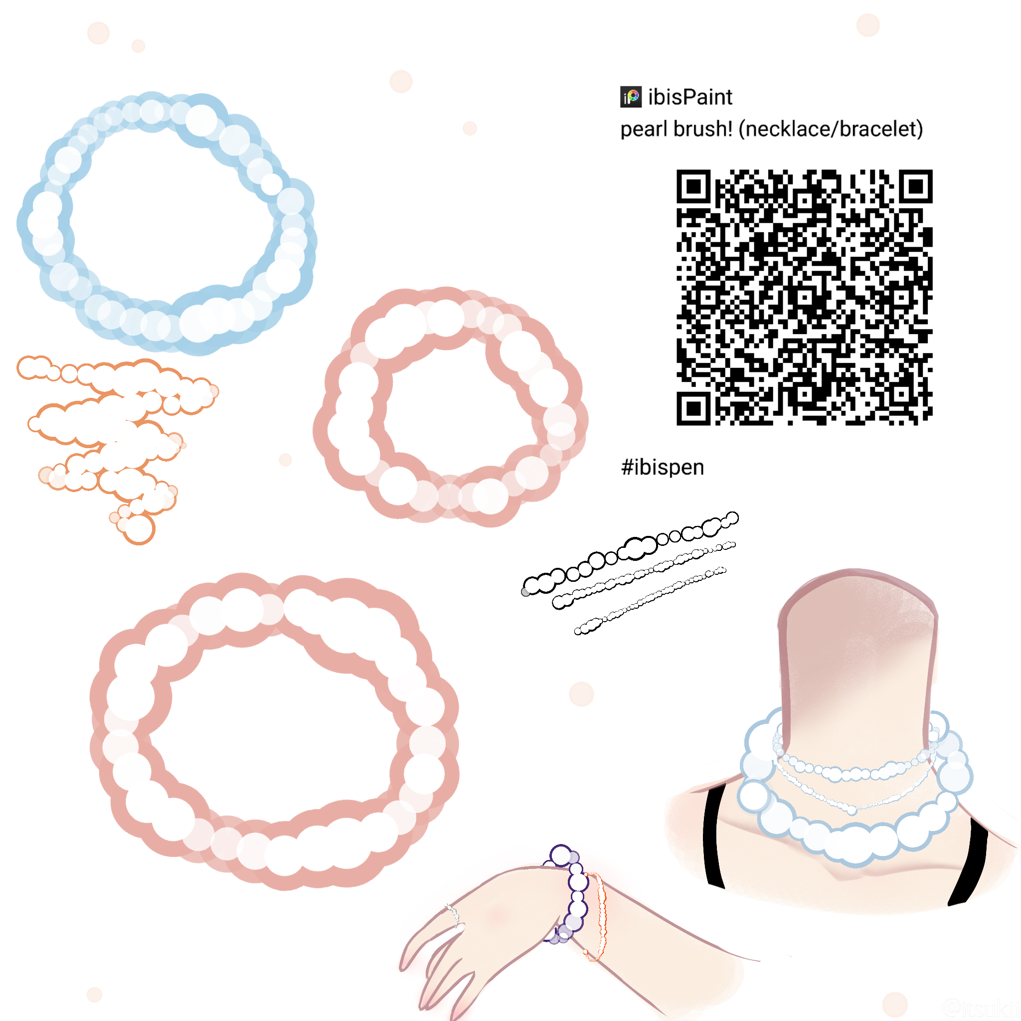 pearl jewelry brush! ibisPaint