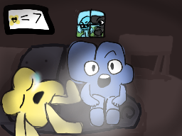 4 and x watching tv