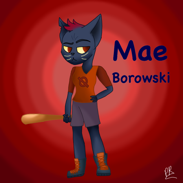 Mae borowski night in the woods