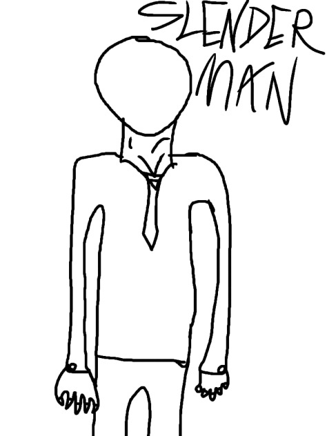 slender man not coloured