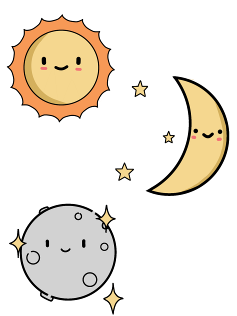 sun and moon stars - ibisPaint