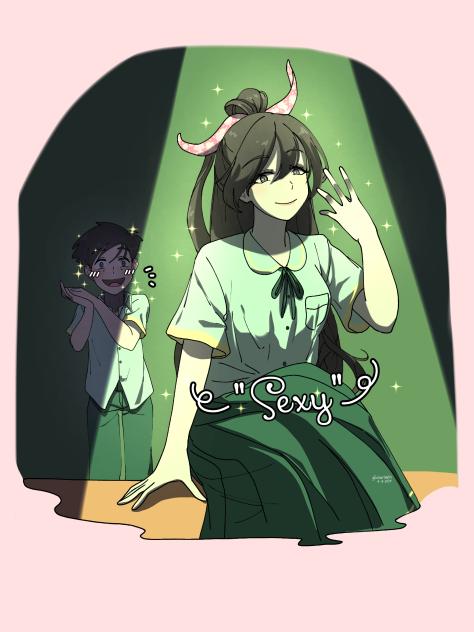 Sassy Cutie as Class Secretary(Colored)