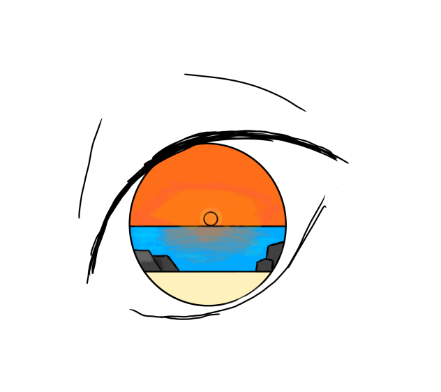 夕陽と