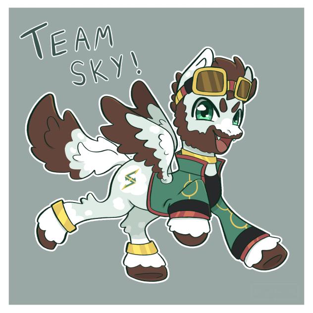 Team Sky Mikey pony!