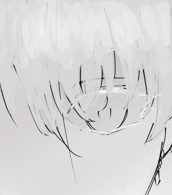作品制作中①仮題「魂」