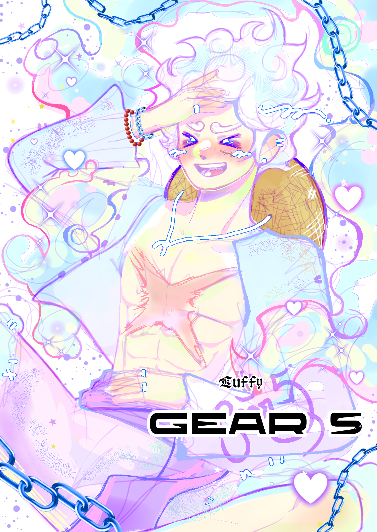 Luffy Gear 5 Sketch 🤍 - ibisPaint