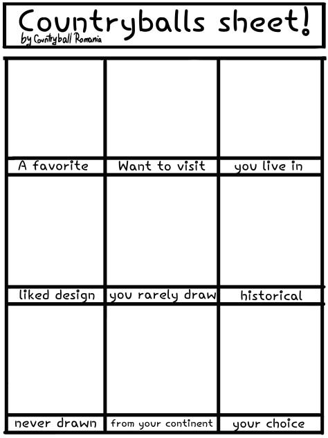 Countryball sheet!