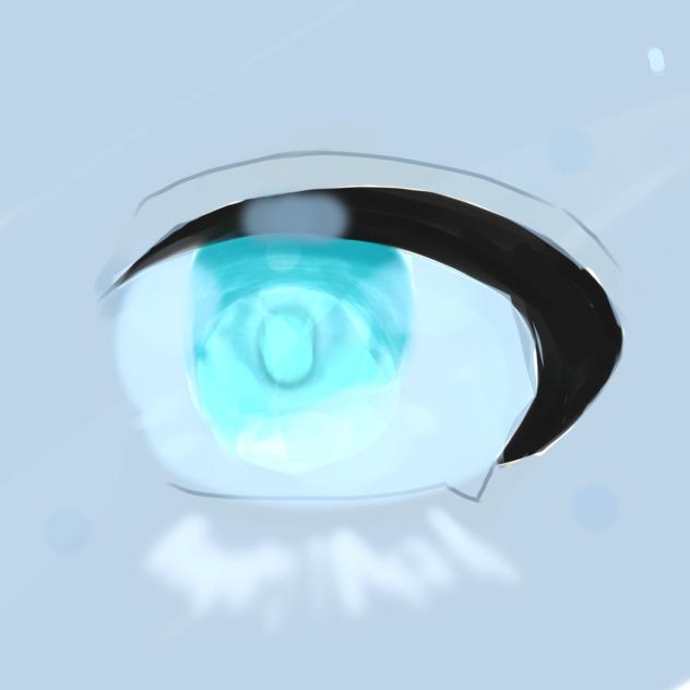 水色お目々