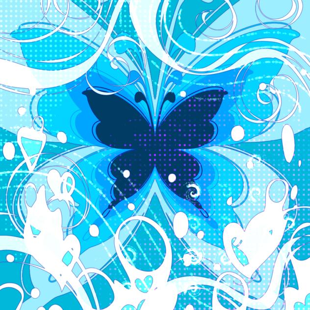 Blue Butterfly Background