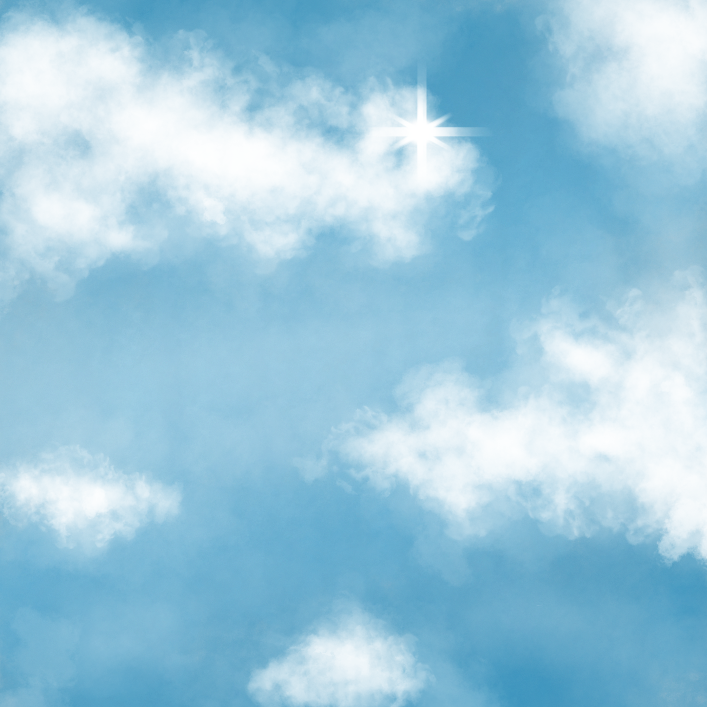 Clouds in the Blue sky - ibisPaint