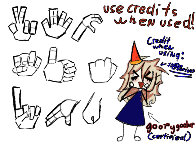 Hands for you to use! Credits if used! - ibisPaint
