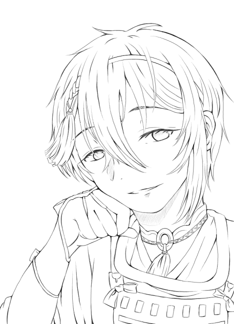 じじいで良ければ 線画