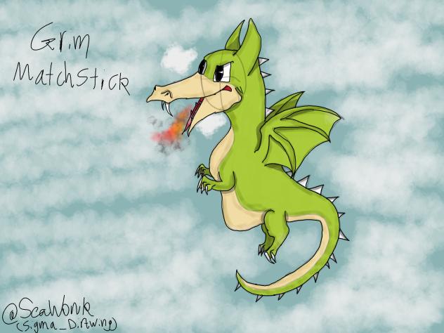 Grim Matchstick fanart-Cuphead