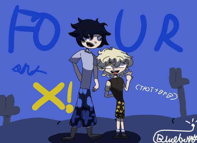 Four and X as Humans BFB