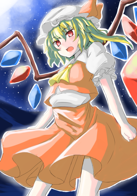 フランドール・スカーレット描きました。