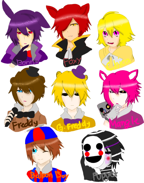 FNAF 2 (Humans)