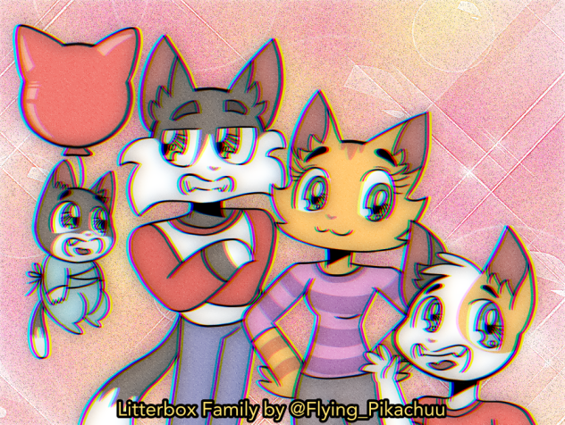 Litterbox Family in the 90s