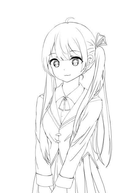 コテキャラ線画