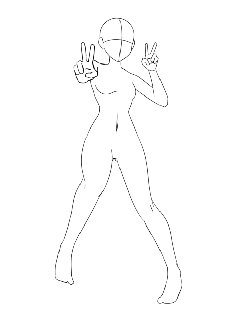 Standing female pose(1)