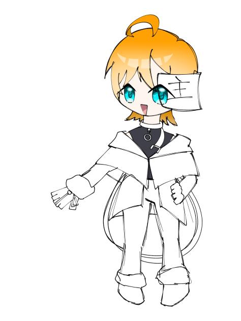 線画！まるもりさんへ！