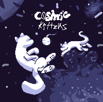 Cosmic kittens 🐱⚪️ (132x132) - ibisPaint