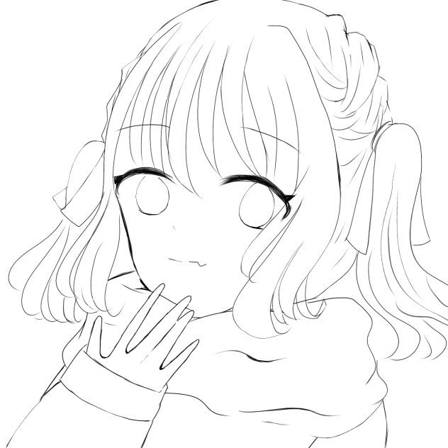 塗り絵大会用線画