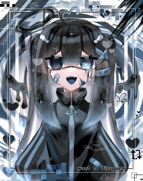 #堕天使わっかにぐる目はかわいい