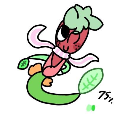 Sprout’s mermaid design in my comic