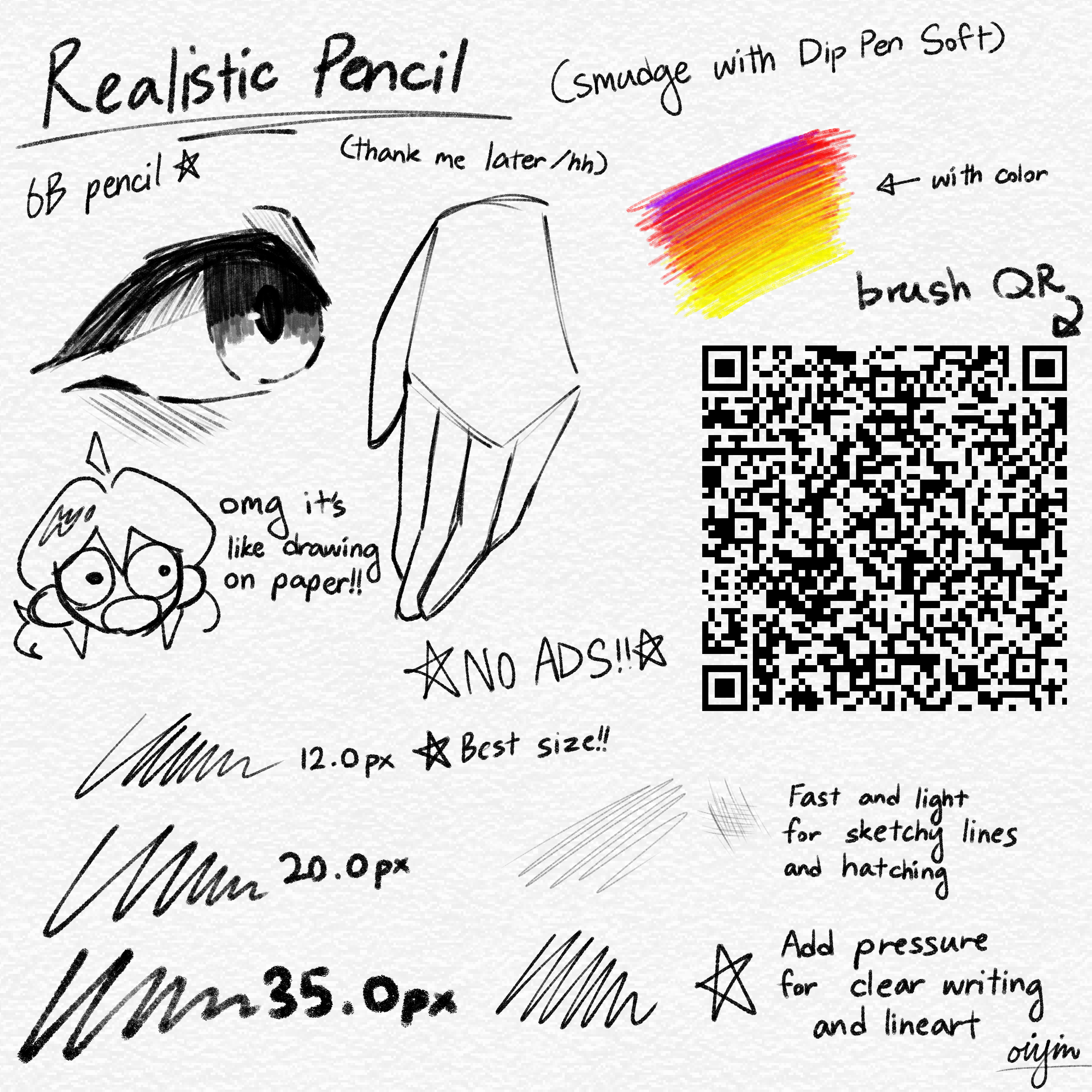 super duper cool realistic pencil!! - ibisPaint