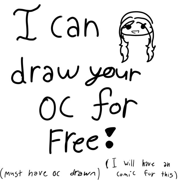 I will draw your oc for free!