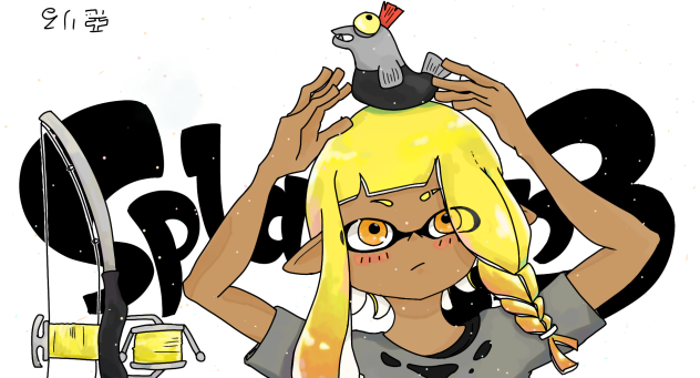 スプラトゥーン3 線画 塗ってみた