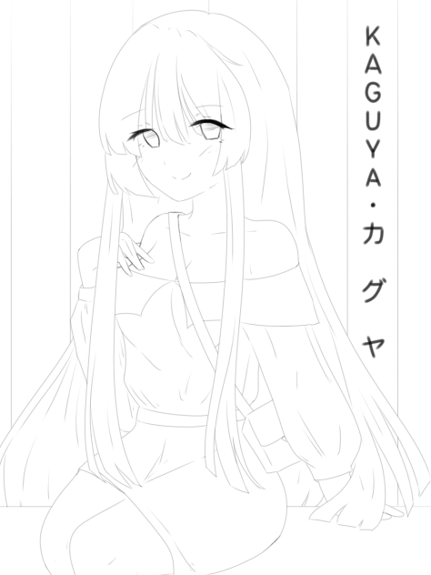 kaguya lineart
