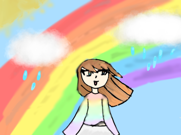 rainbow girl