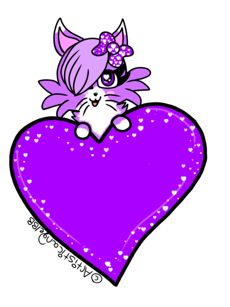 Purple Valentine’s Day Kitten - Speedpai