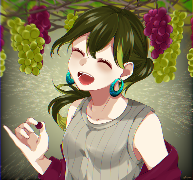 grape picking🍇🌿🌿🌿 - ibisPaint