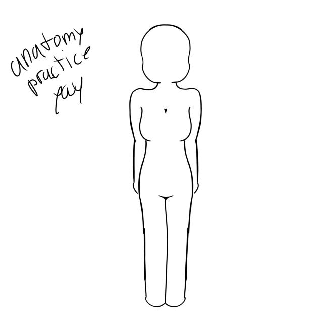 Anatomy practice yay boringboring - ibisPaint