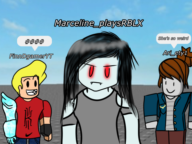 Marceline plays roblox