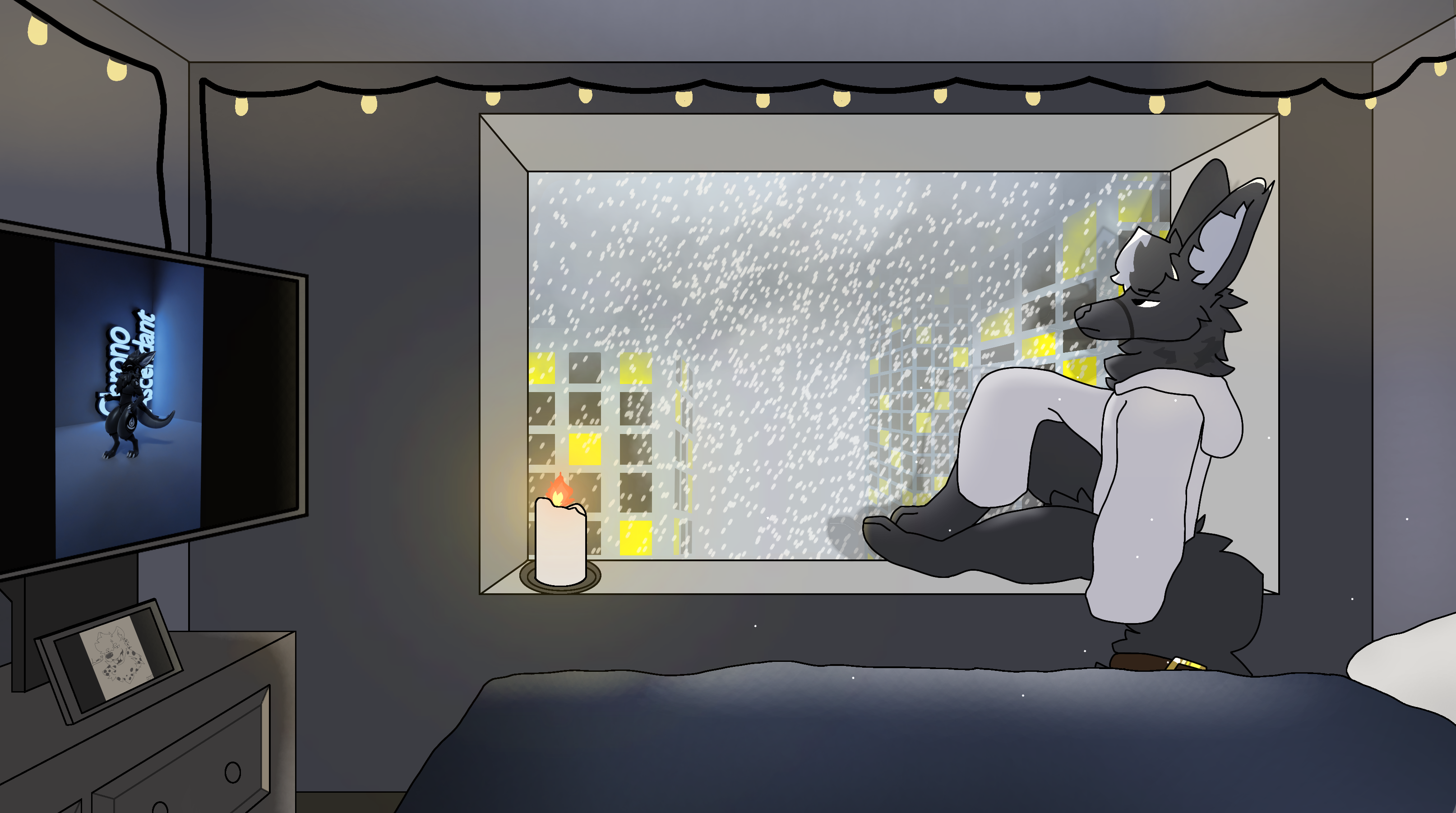 Rexouium & Snowfall (Digital Art) - ibisPaint