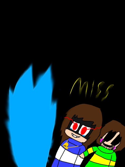 chara Emily vs sans - ibisPaint