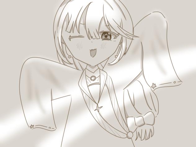 手を挙げた女の子