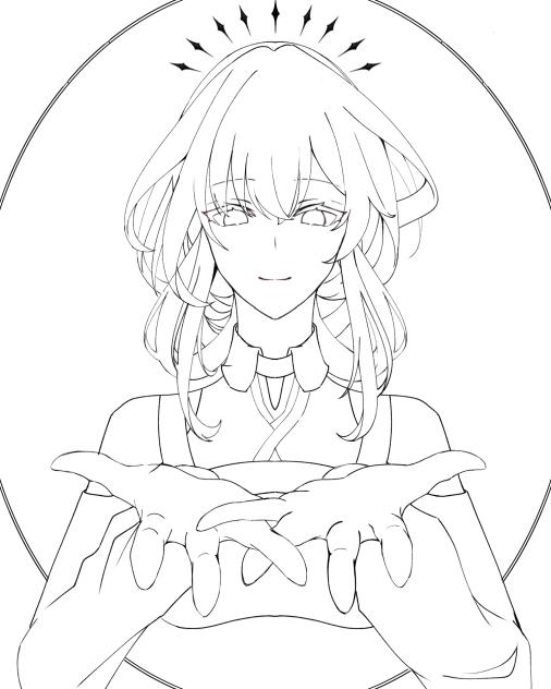 カフカ　線画