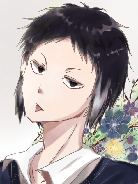 花とピアス