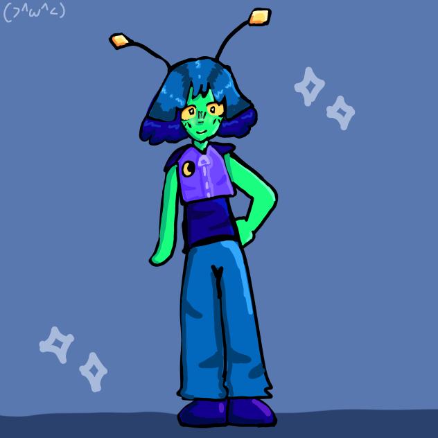 I drew boopthatsnoot booper’s oc