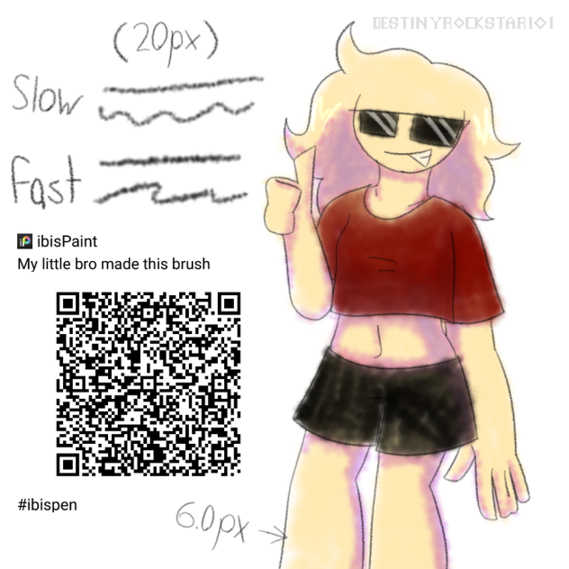 My little bro made this brush