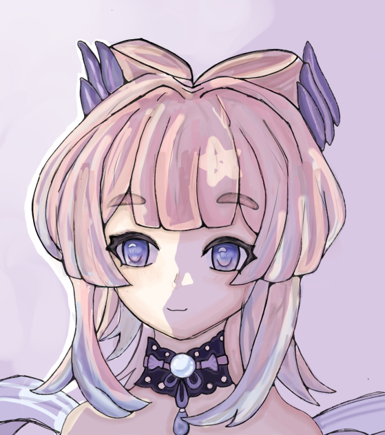 Kokomi painting
