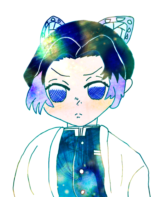 姉(りな)の線画お借りしました