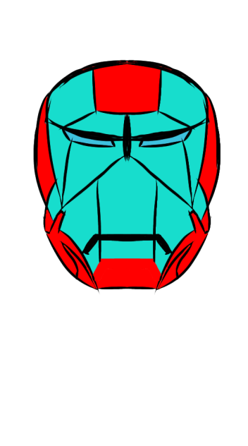 Iron man mask mark 5 - ibisPaint